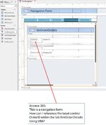 referencing a label control within a subform of a navigation form | Tek ...
